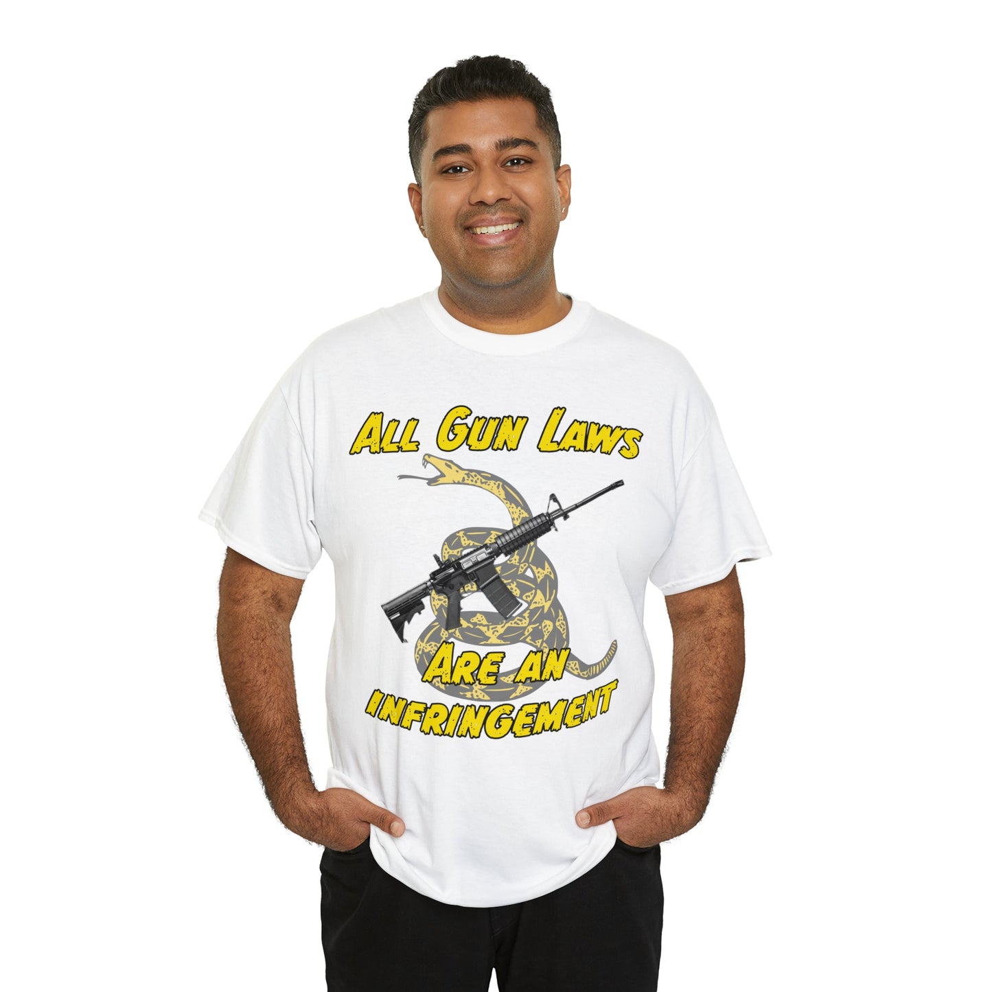 All Gun Laws Are Infringements AR15 Gadsden T-Shirt