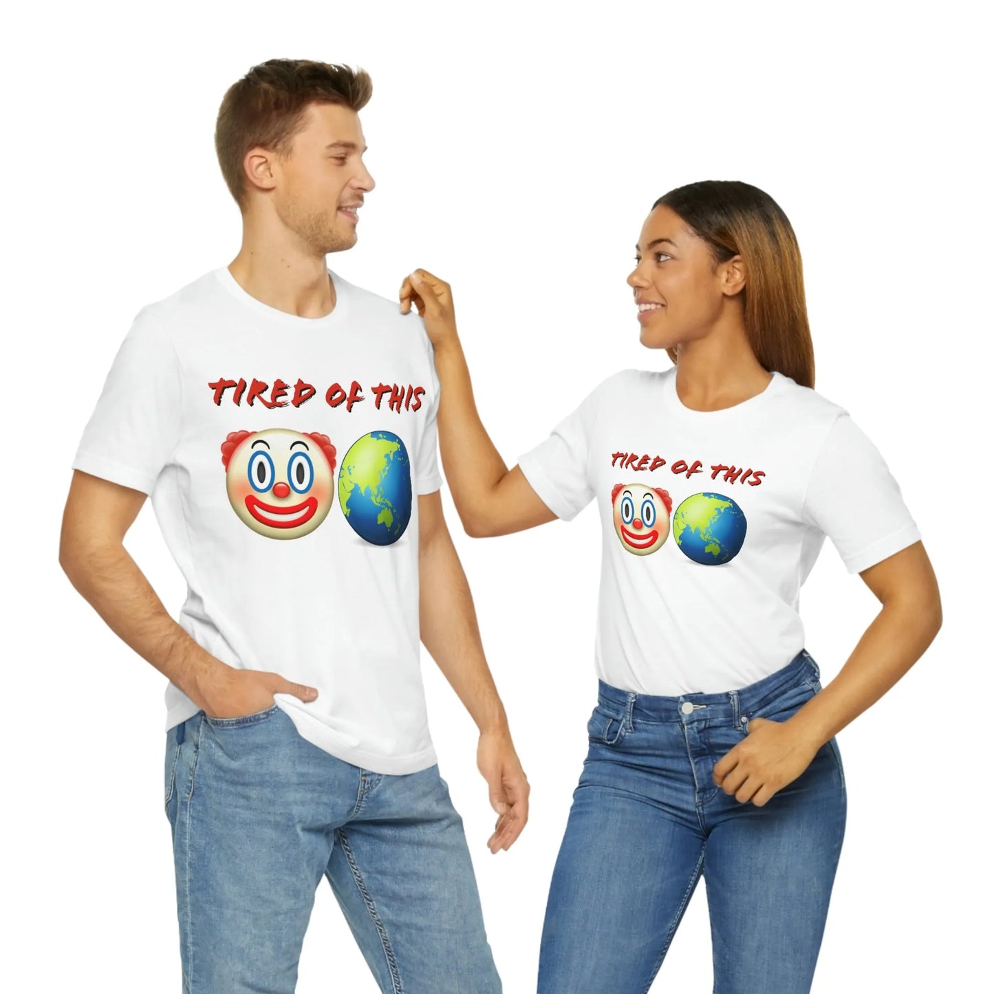 Tired Of This Clown World Emoji T-Shirt