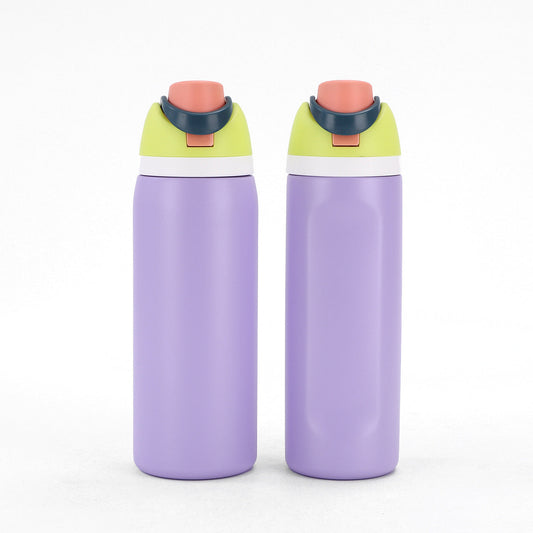 Insulated Stainless Steel Water Bottle (24OZ/32OZ), with straw, BPA-Free, great for sports and travel.