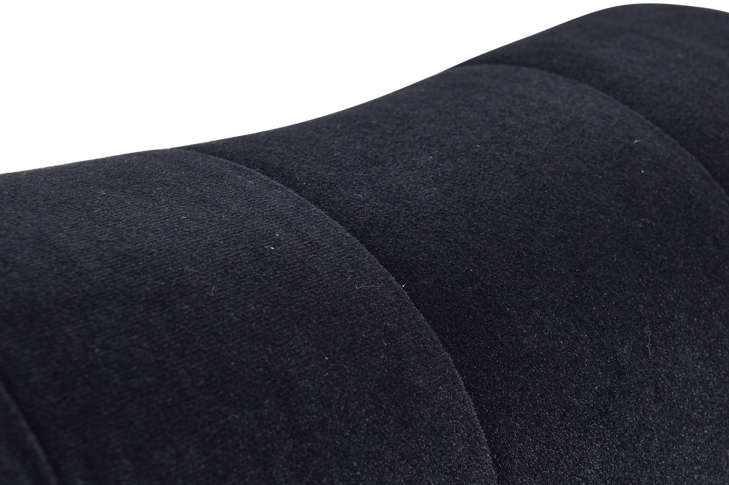 58" Velvet Chaise Lounge with Nailhead Trim and Solid Wood Legs