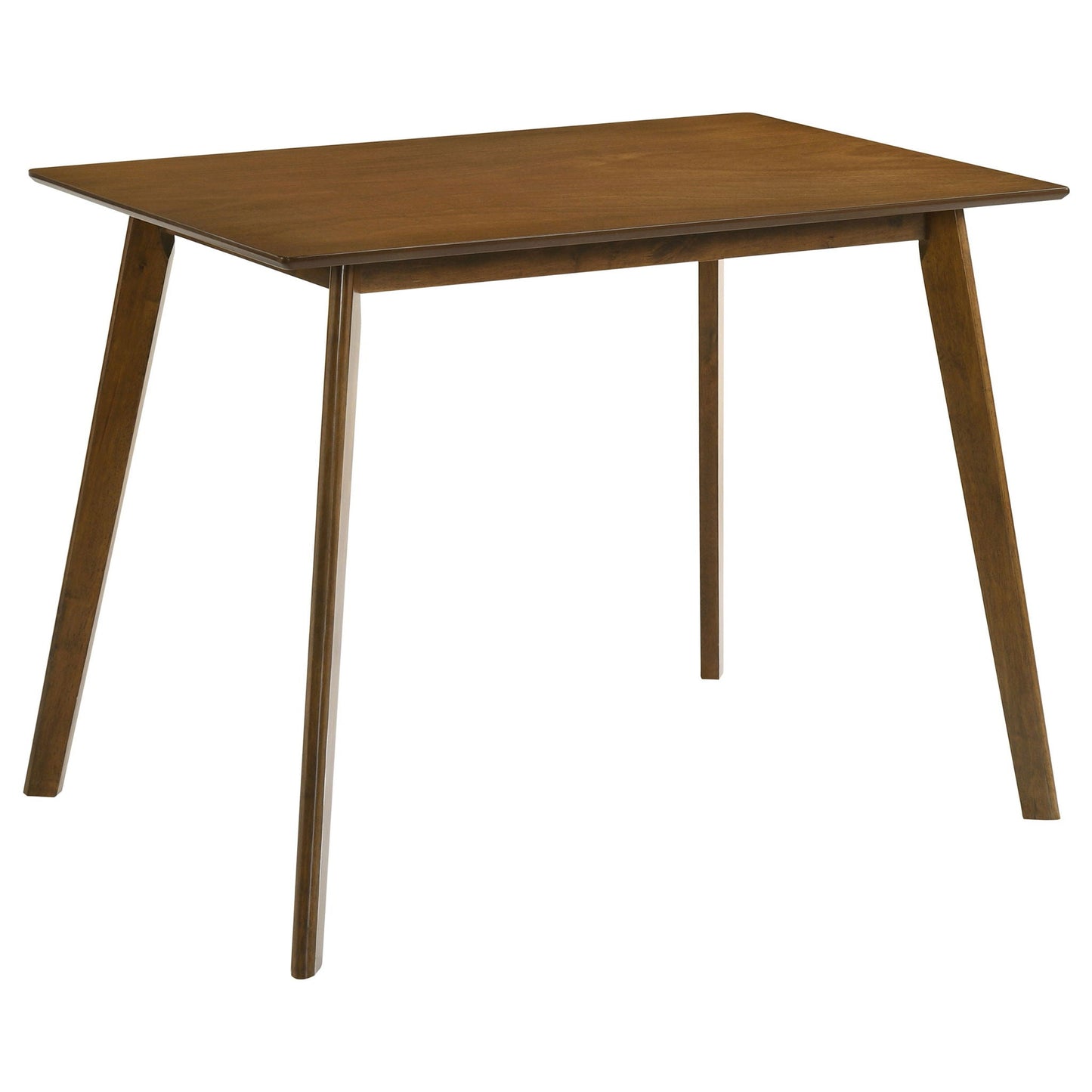 Aston - 5 Piece Counter Height Dining Set With Bent Backs And Upholstered Seats - Walnut