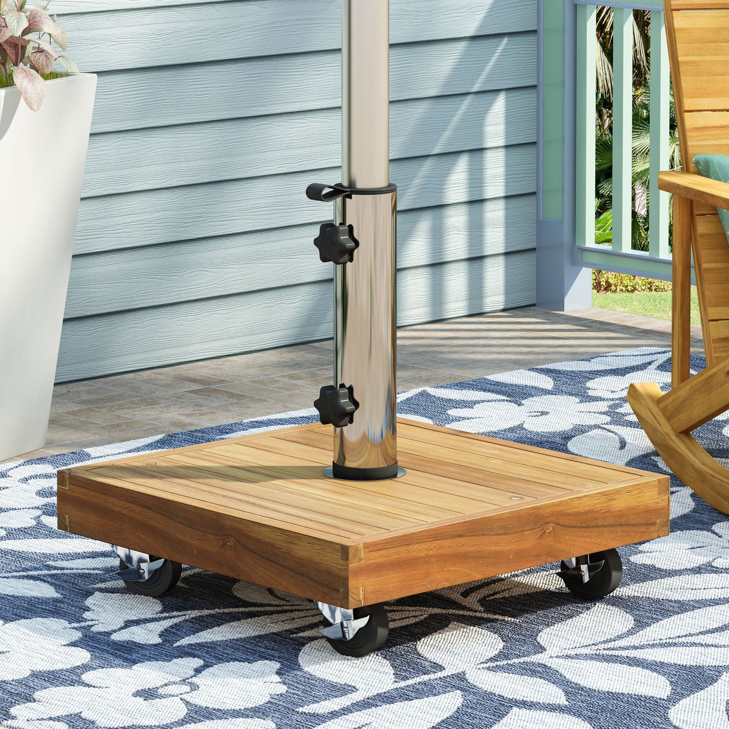 Ralph Square Umbrella Base - Teak