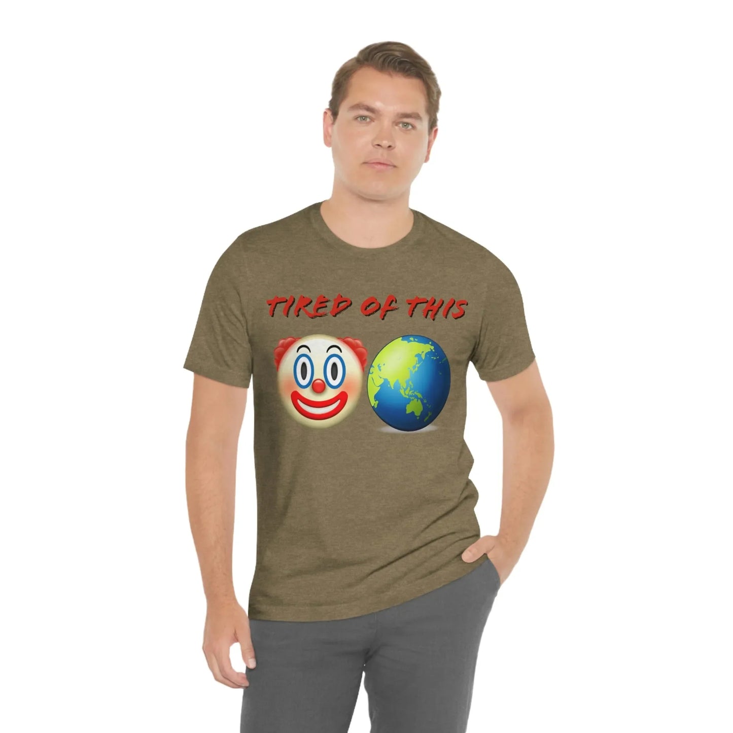 Tired Of This Clown World Emoji T-Shirt