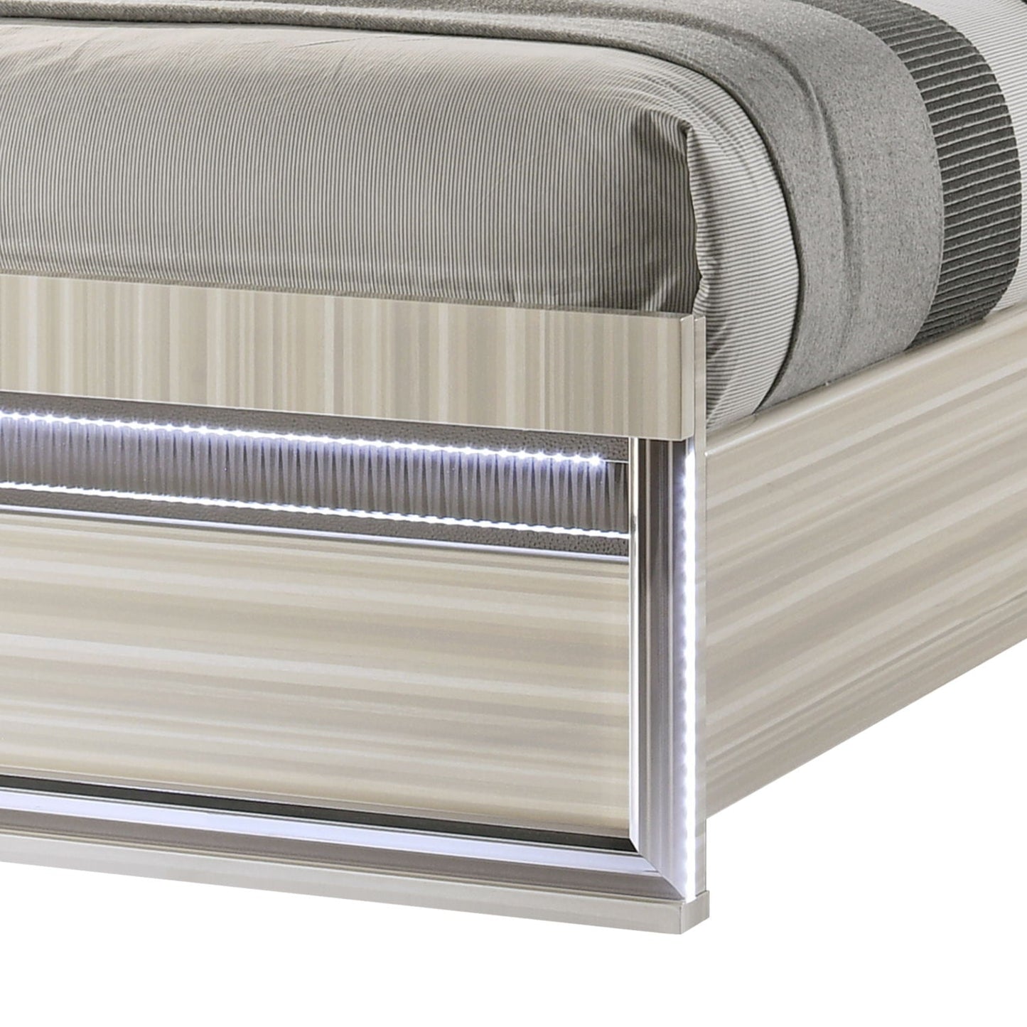 Leonor - Bed With LED Headboard And Footboard