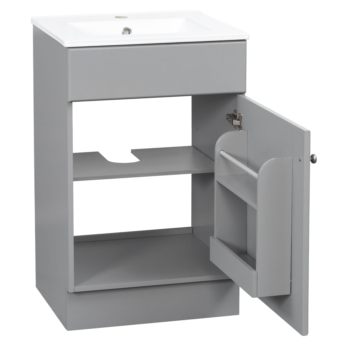 Bathroom Vanity With Sink, Cabinet With Adjustable Shelf