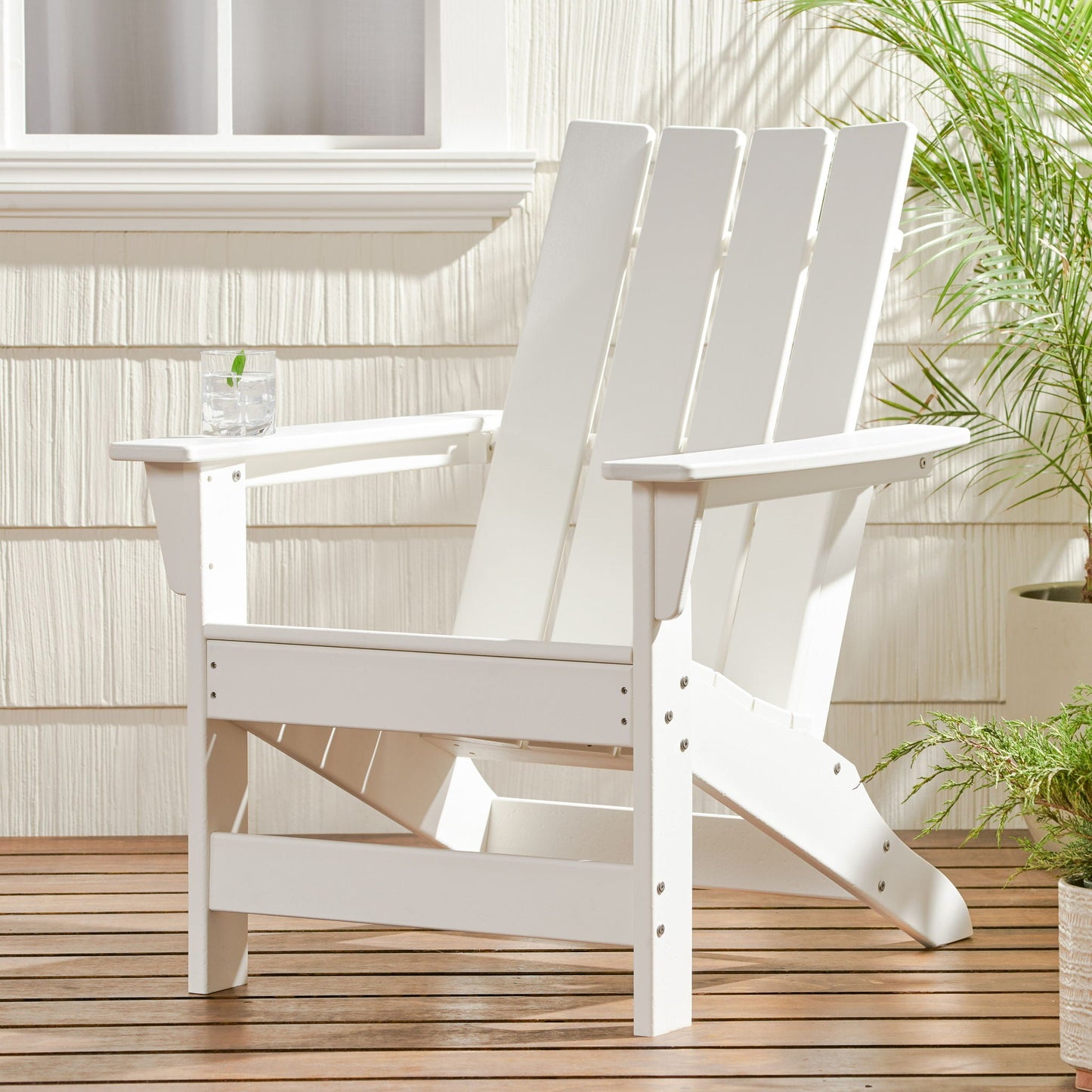 Enigmara Outdoor High Density Resin Adirondack Chair