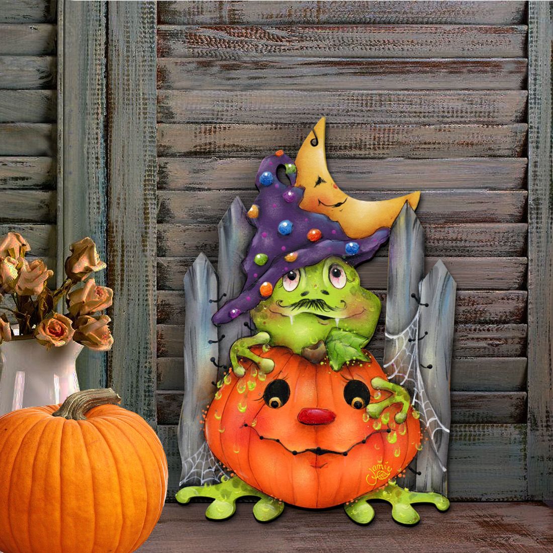 Jeepers Creepers Halloween Door Decor by Jamie Mills-Price - Thanksgiving Halloween Decor - 8457403H