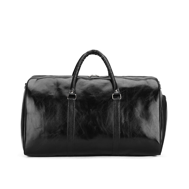 Pu Retro Business Traveling Luggage Bag Large Capacity Short Trip Bag