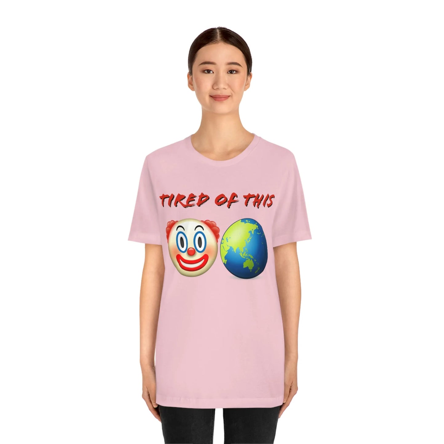 Tired Of This Clown World Emoji T-Shirt