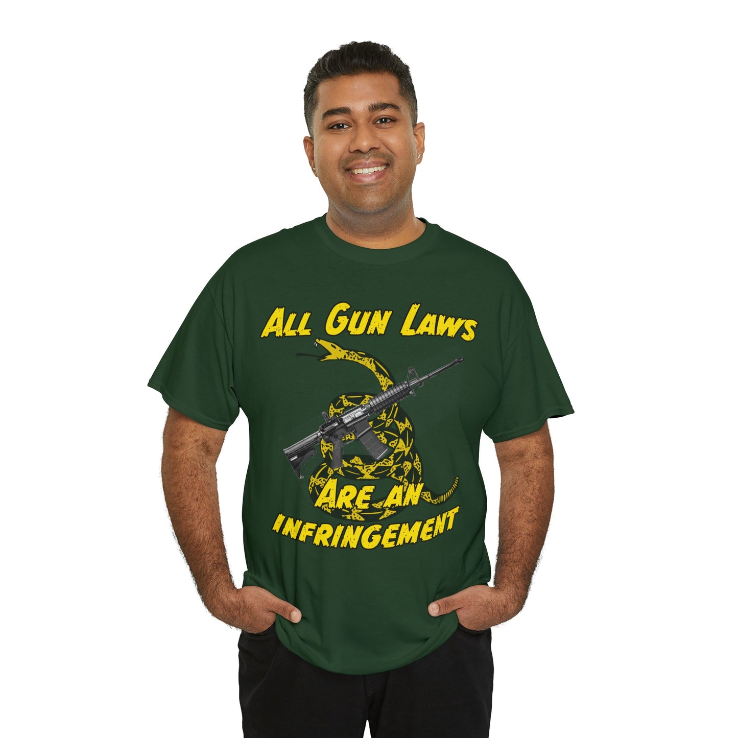 All Gun Laws Are Infringements AR15 Gadsden T-Shirt