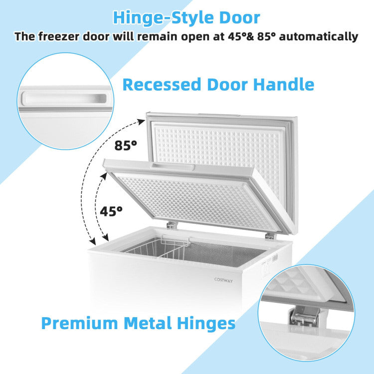 3.5/5 Cu.ft Compact Chest Freezer with Basket