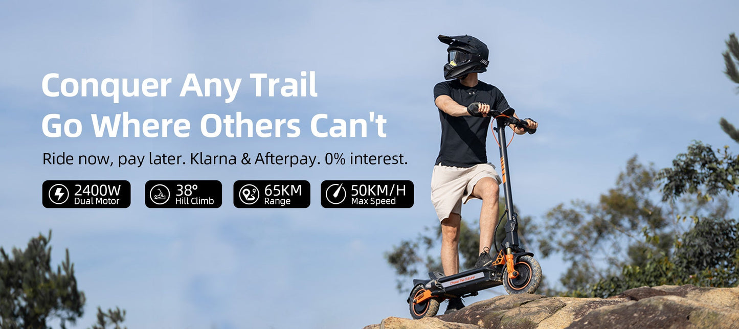 Cunfon RZ1000 Electric Scooter - Dual Motor 2400W, All-Terrain