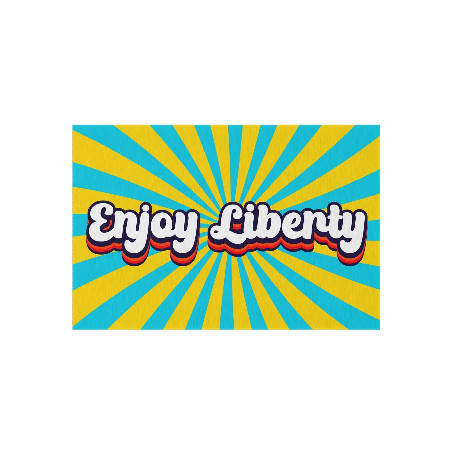 Enjoy Liberty Retro Outdoor Rug