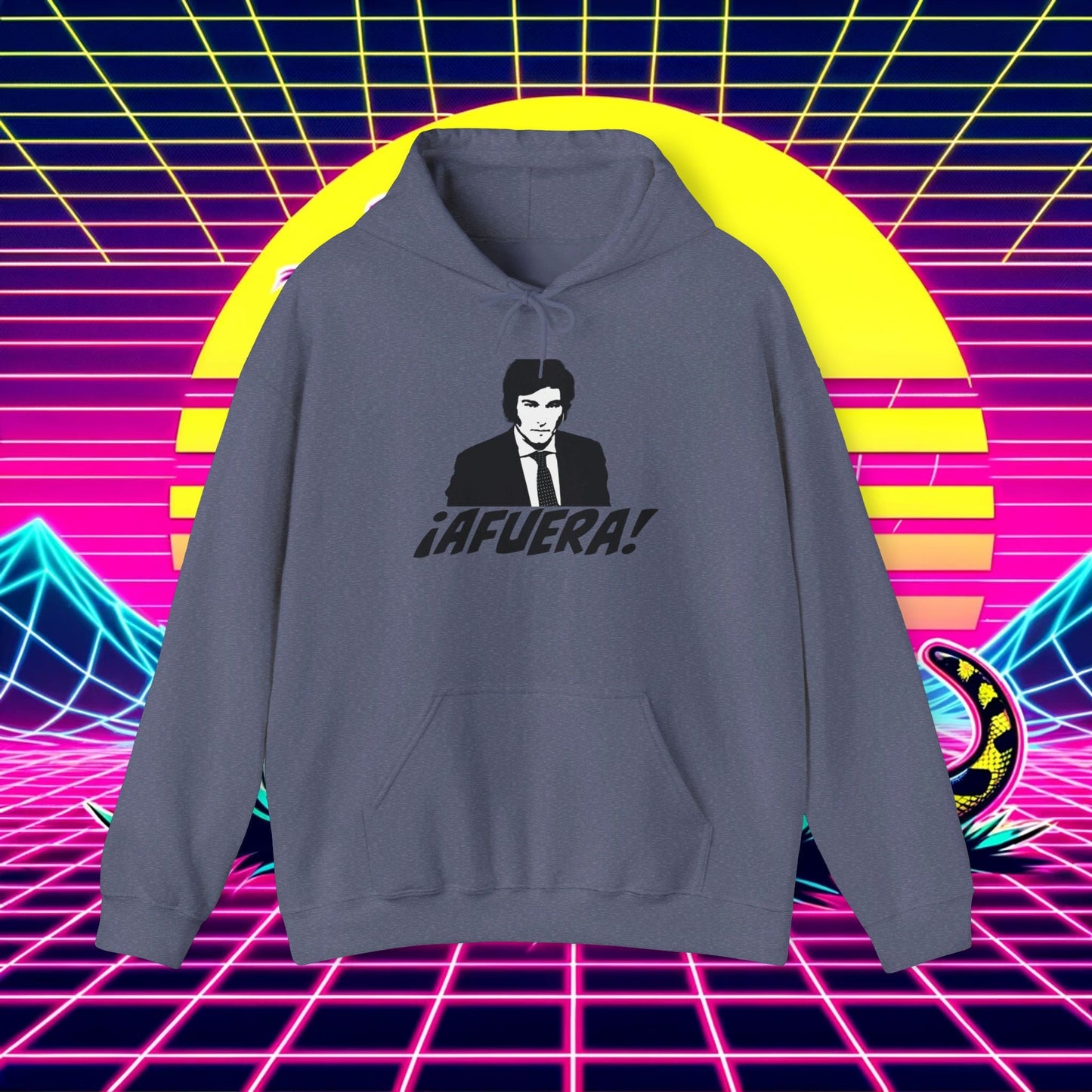 Javier Milei ¡AFUERA! Hoodie - 4LibertyShop.com