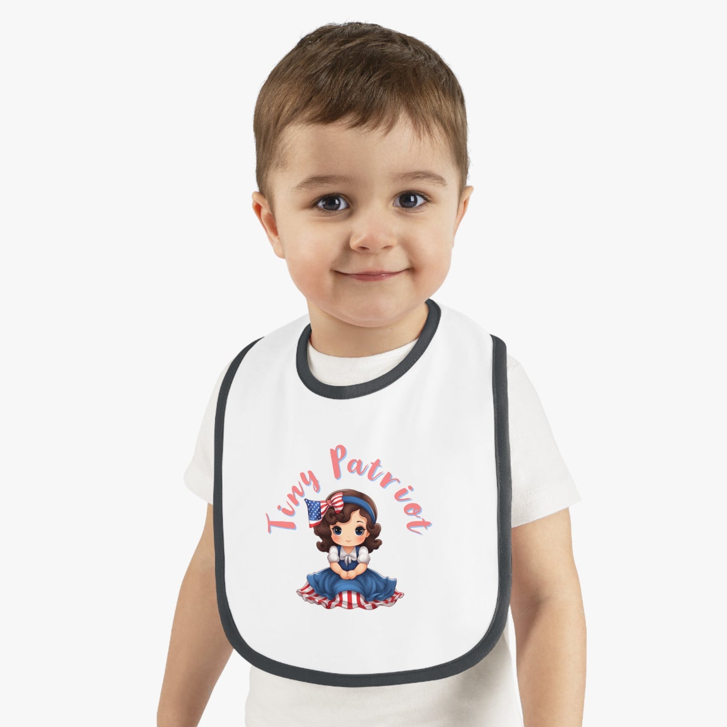 Tiny Patriot Betsy Ross Baby Bib