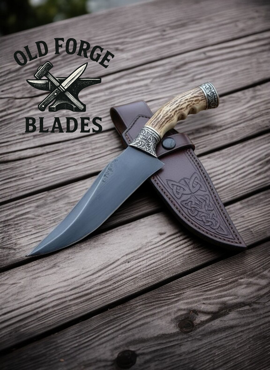 Premium Handmade Damascus Blades Hunting Knife – Deer Horn