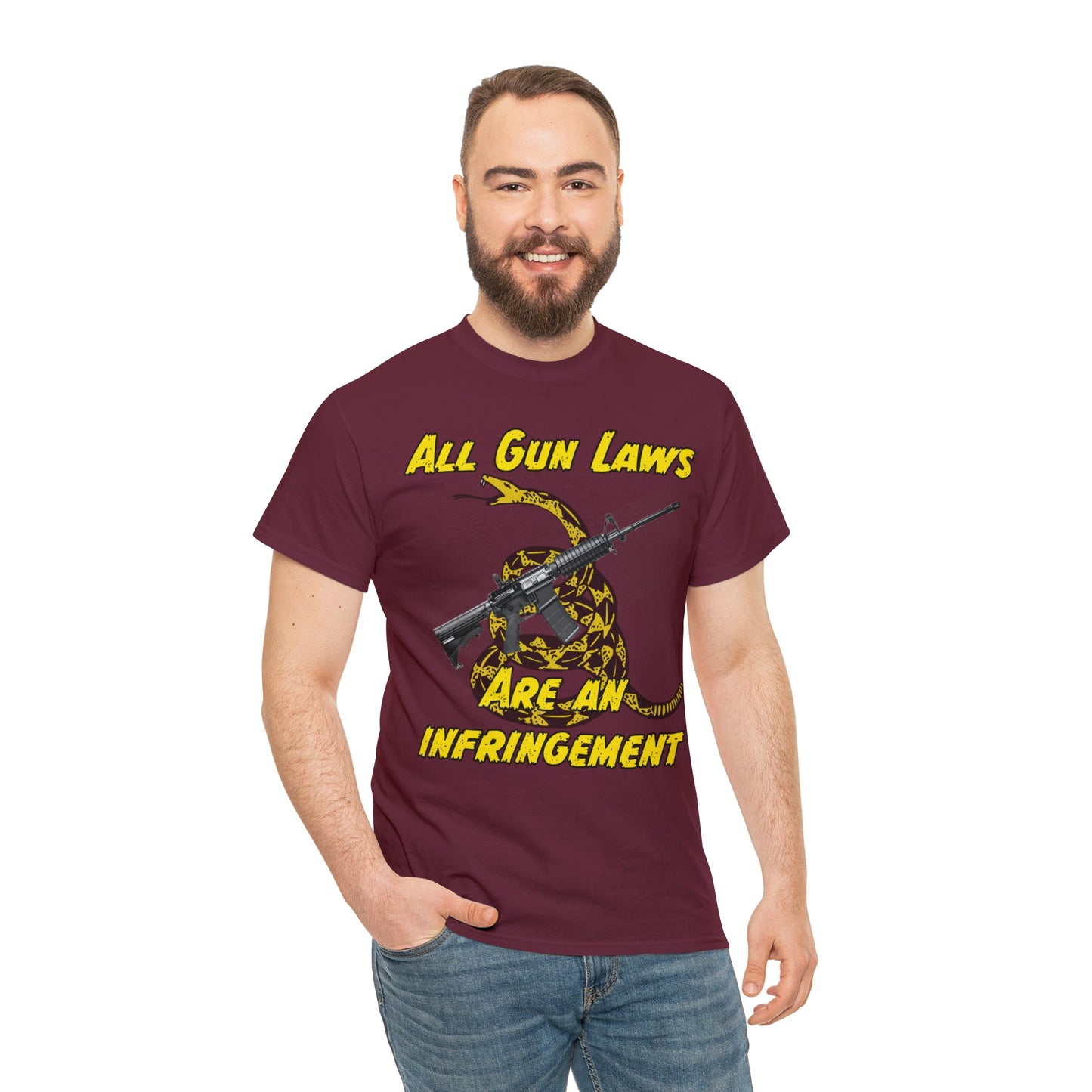 All Gun Laws Are Infringements AR15 Gadsden T-Shirt
