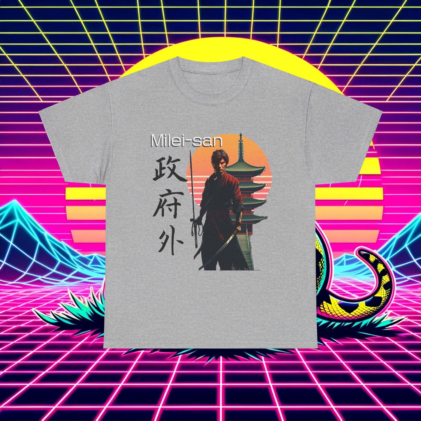 Shogun of Liberty: Milei-San Samurai Shirt - 4LibertyShop.com