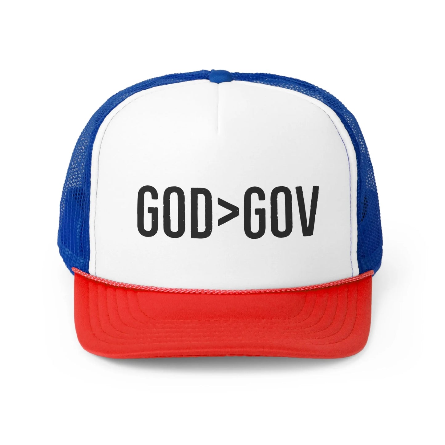 Heavenly Highway Trucker Cap: God Over Government - 4LibertyShop.com