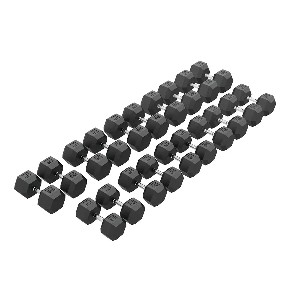Power Systems Rubber Hex Dumbbell Pairs
