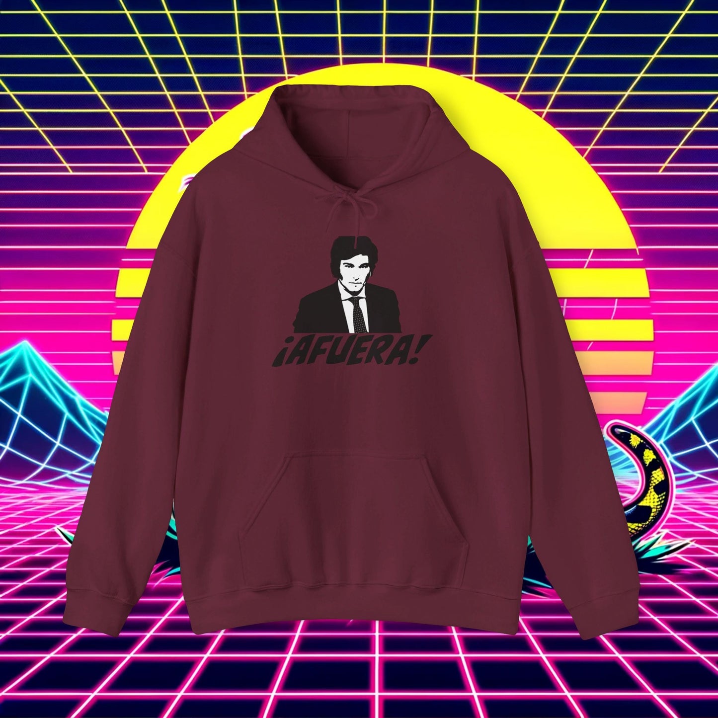 Javier Milei ¡AFUERA! Hoodie - 4LibertyShop.com