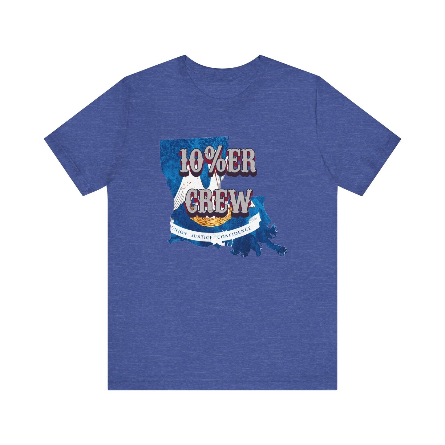 Walton & Johnson: 10%er Crew Louisiana Tee - 4LibertyShop.com