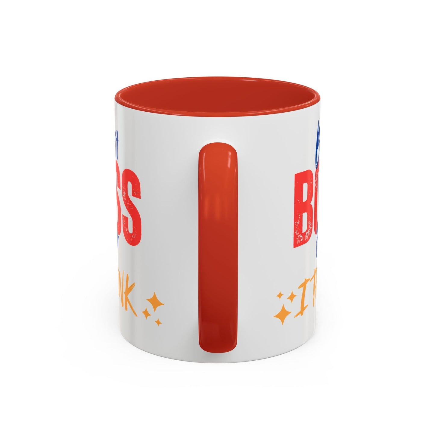 Best Boss Ever Accent Coffee Mug - Perfect Gift for Boss's Day, Office Decor, Motivational Drinkware, Fun Coffee Cup
