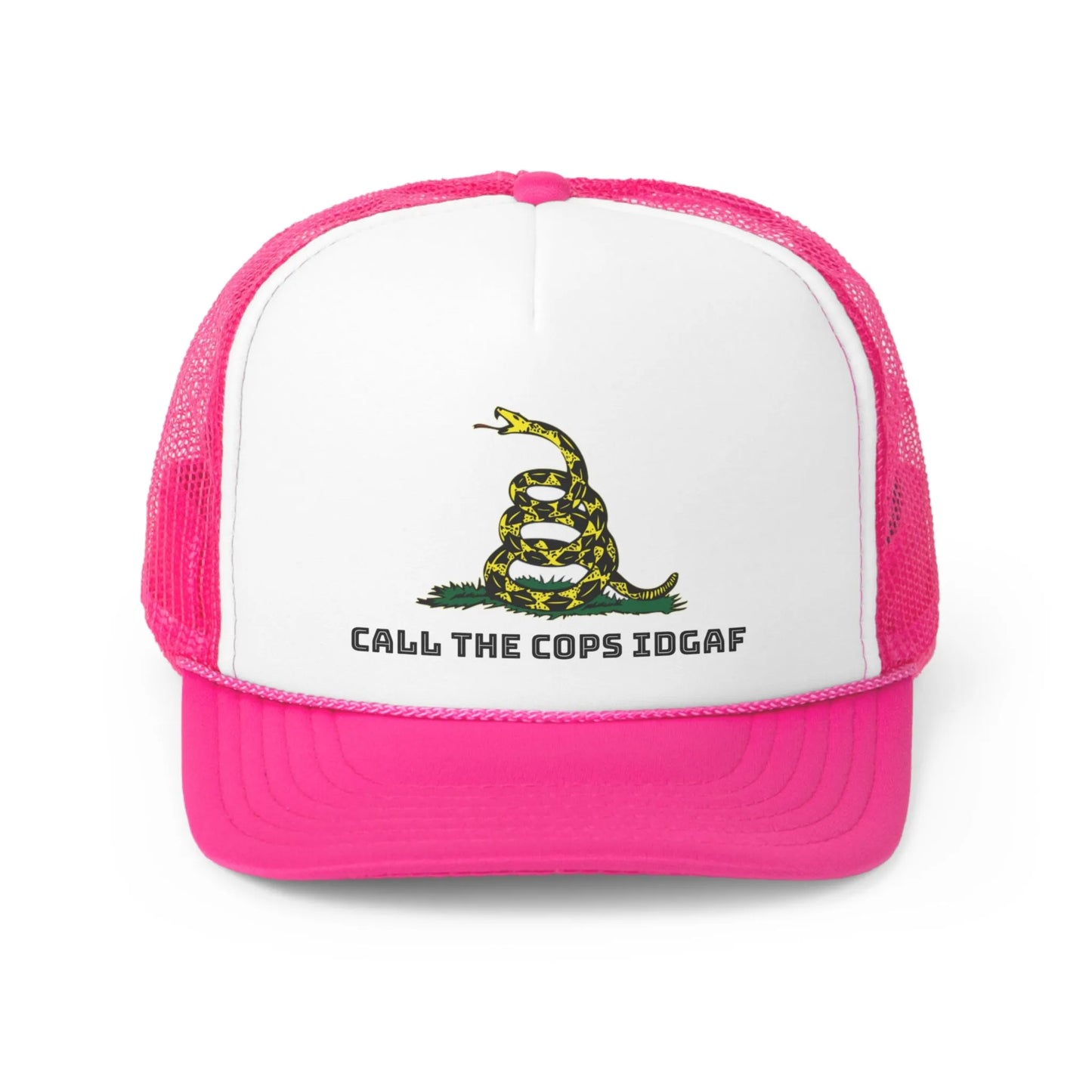 Call Cops IDGAF Gadsen Trucker Caps - 4LibertyShop.com