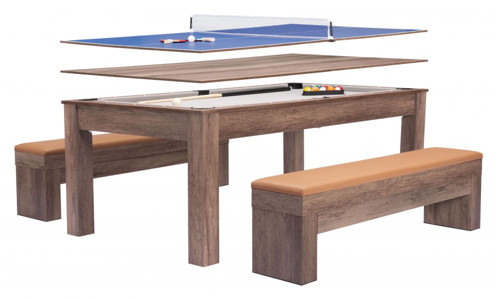 Zuo Mod Bonker 3 in 1 Game Table - Pool and Ping Pong