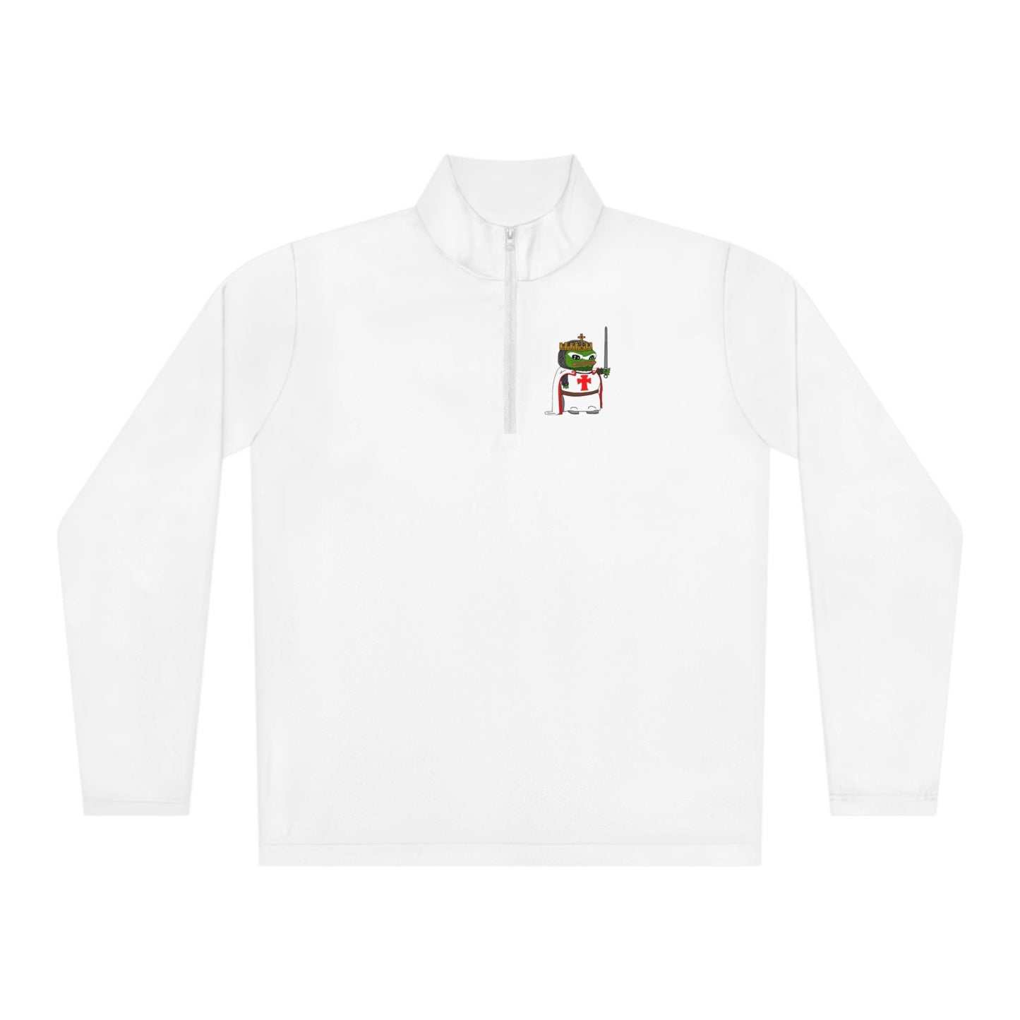 "Toadally Crusadin" Rare Pepe Quarter-Zip Pullover