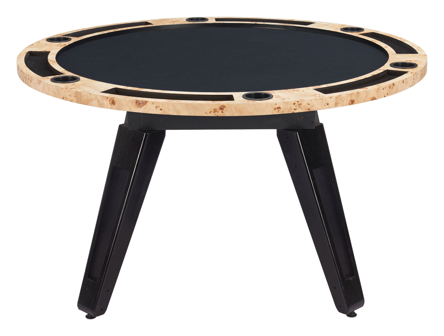 Zuo Mod Burl 2 in 1 Game Table - Poker Table and Dining Table Combo