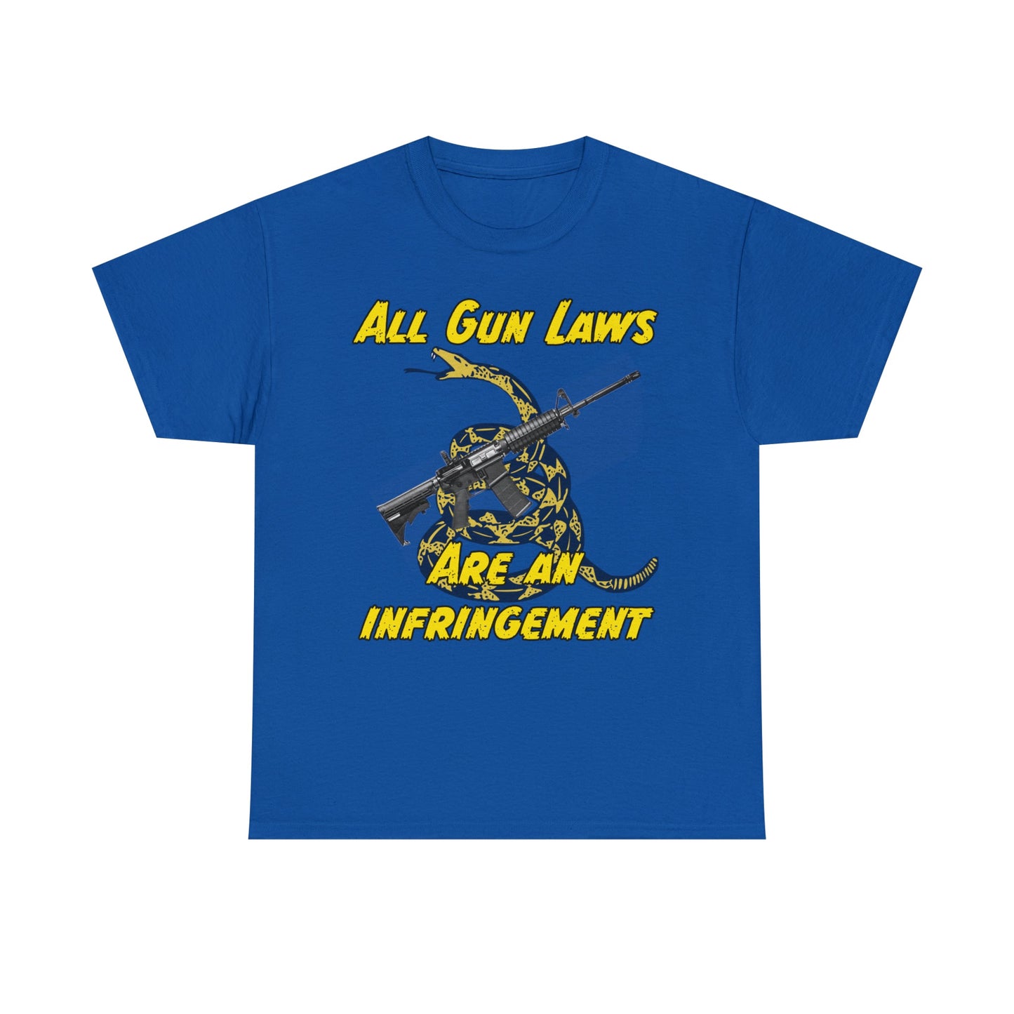 All Gun Laws Are Infringements AR15 Gadsden T-Shirt
