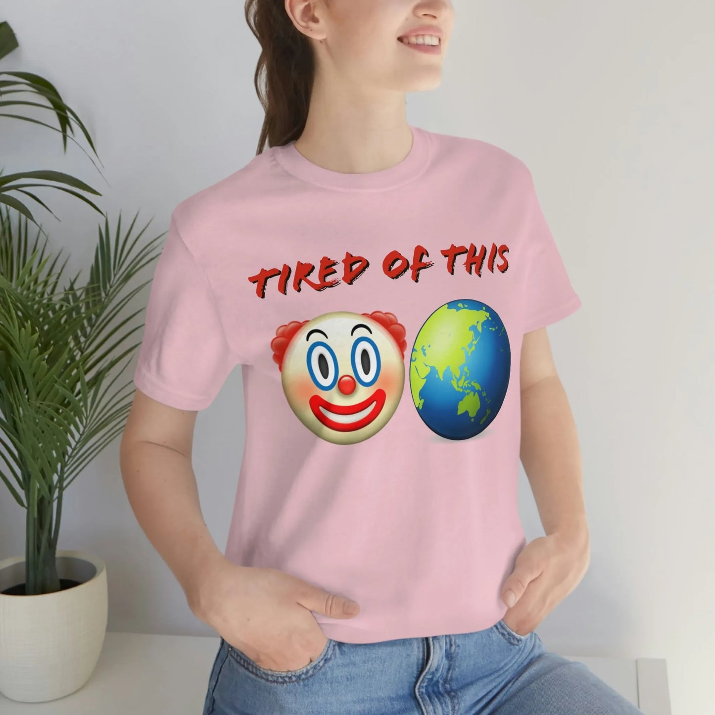 Tired Of This Clown World Emoji T-Shirt