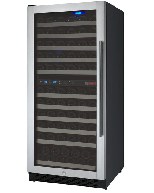Allavino 24" Wide FlexCount II Tru-Vino 121 Bottle Dual Zone Stainless SteelWine Refrigerator