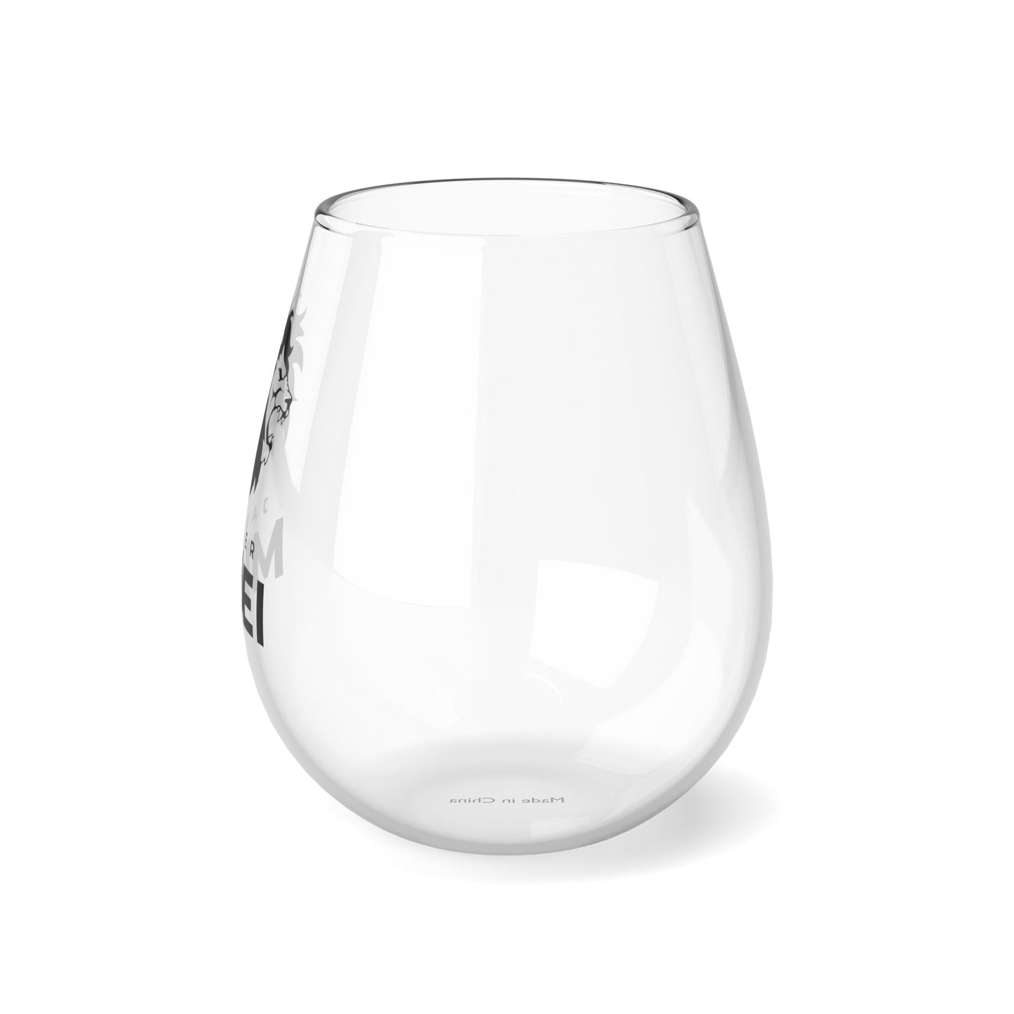 Javier Milei Lion Stemless Wine Glass, 11.75oz - 4LibertyShop.com
