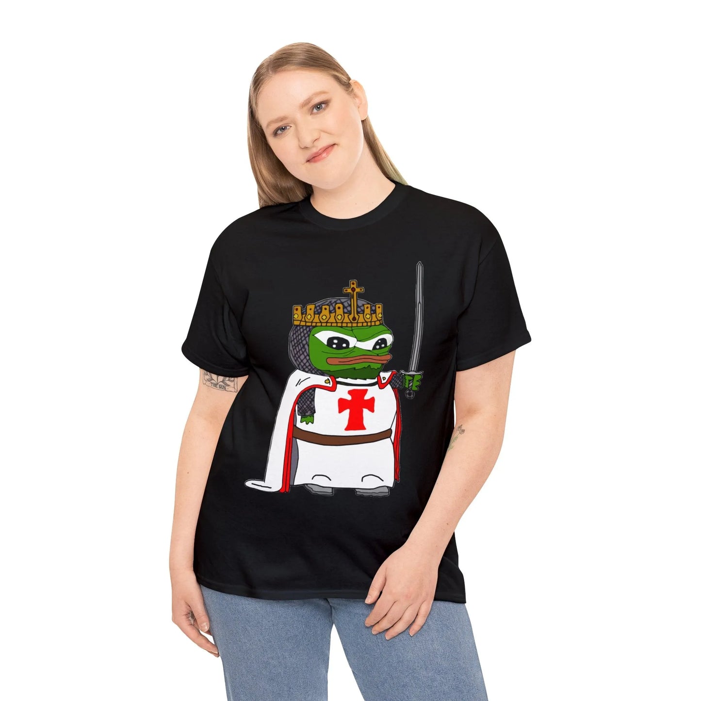 Pepe the Frog Crusader Knight T-Shirt - Deus Vult Meme - 4LibertyShop.com