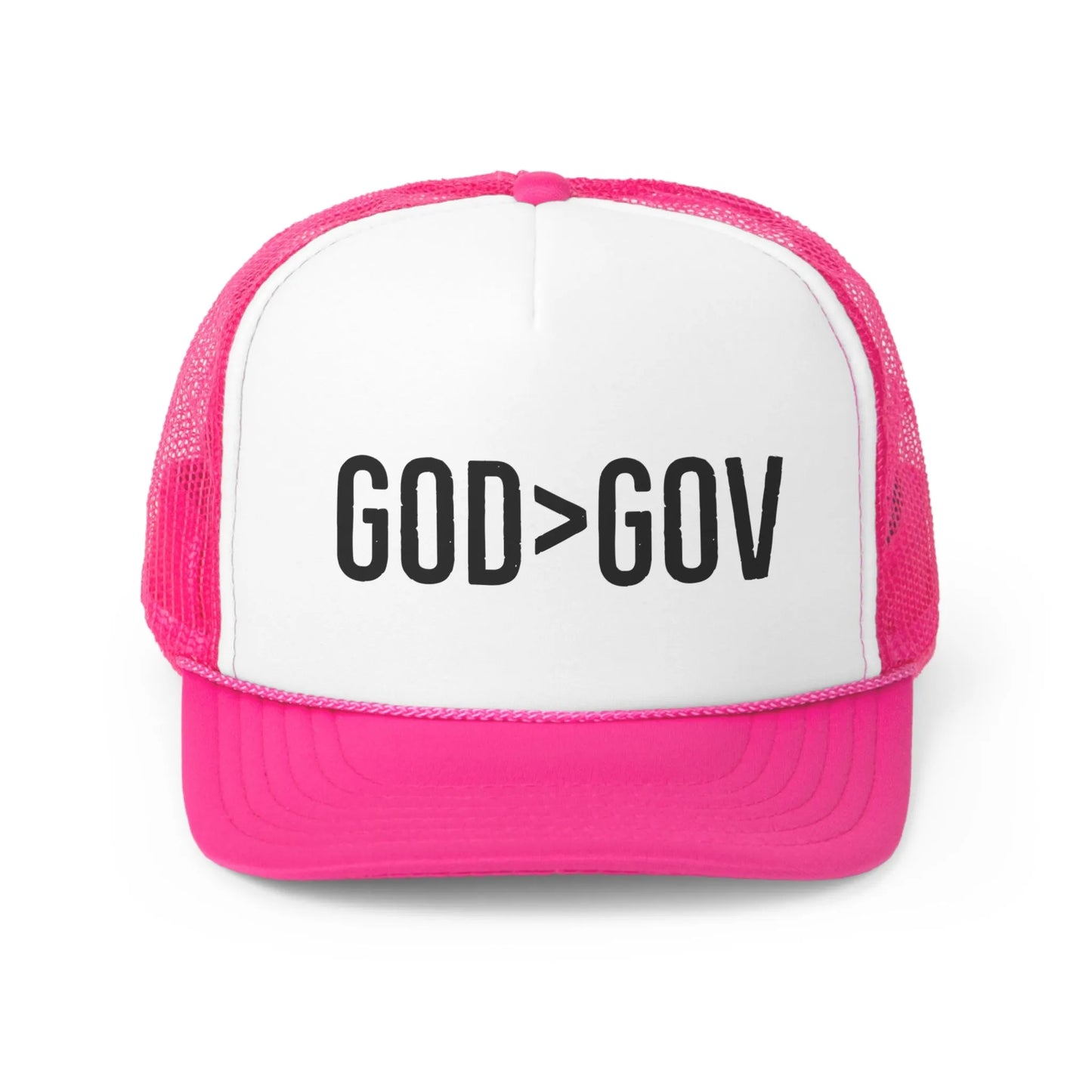 Heavenly Highway Trucker Cap: God Over Government - 4LibertyShop.com