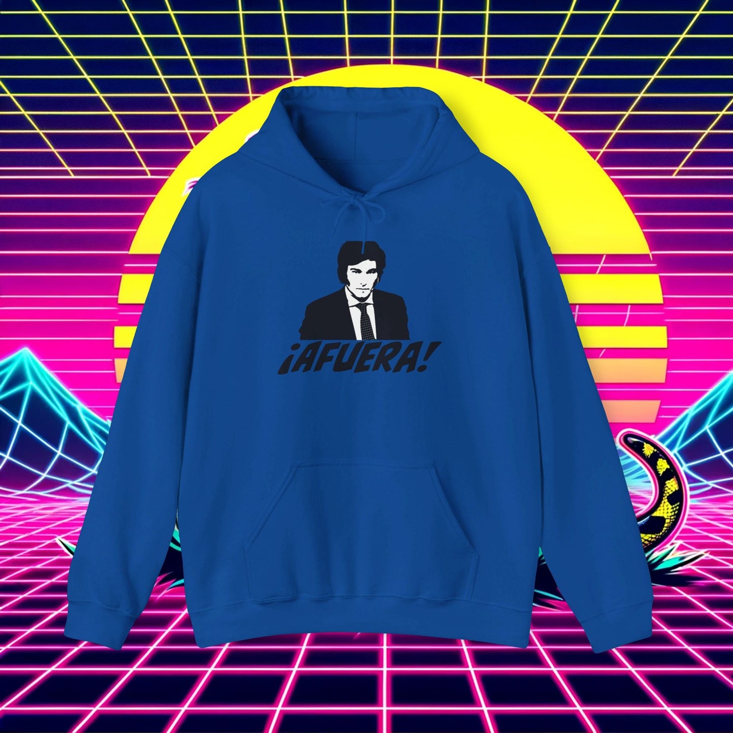 Javier Milei ¡AFUERA! Hoodie - 4LibertyShop.com