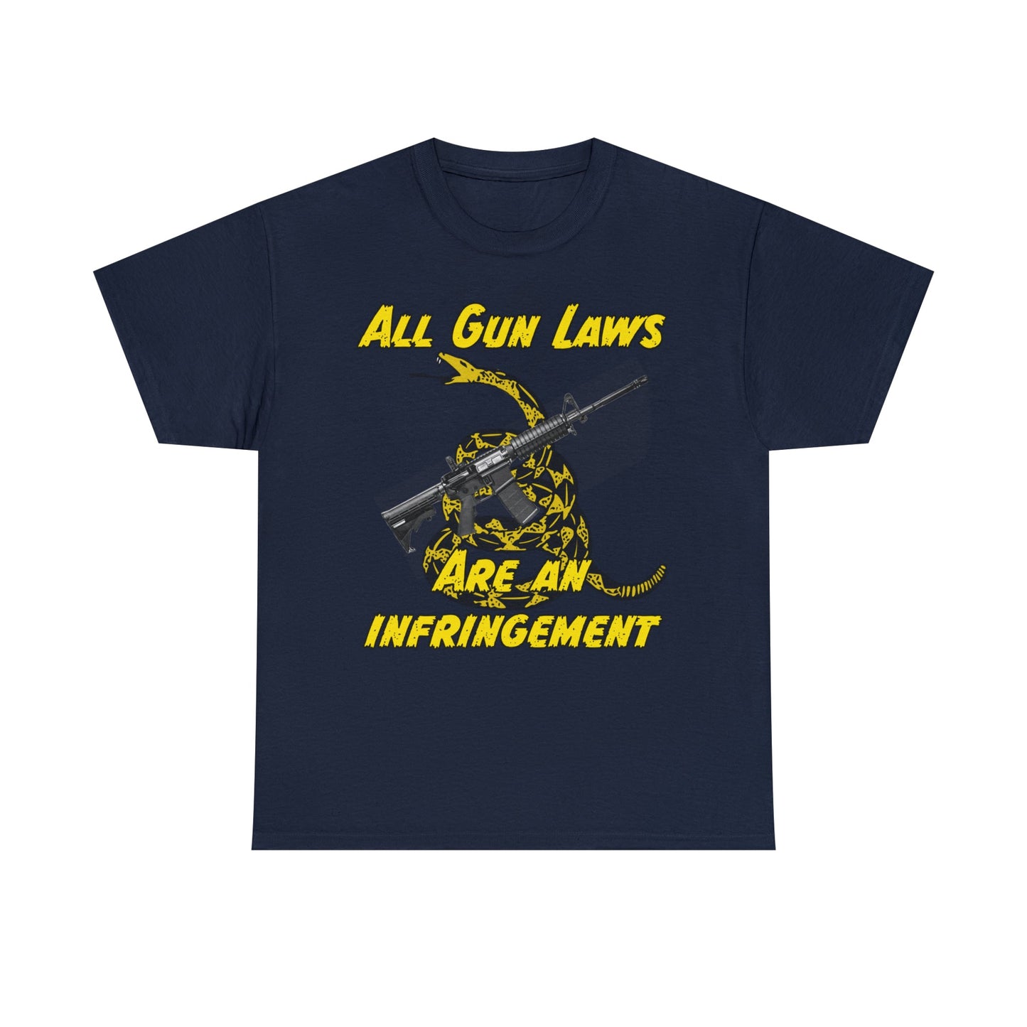 All Gun Laws Are Infringements AR15 Gadsden T-Shirt