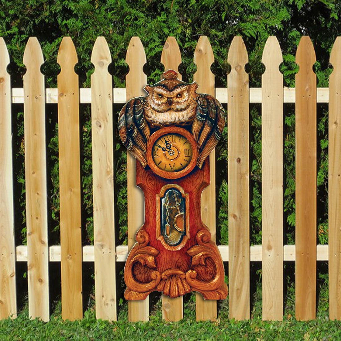 Owl Clock Halloween Door Decor by G. DeBrekht - Thanksgiving Halloween Decor - 8153311H