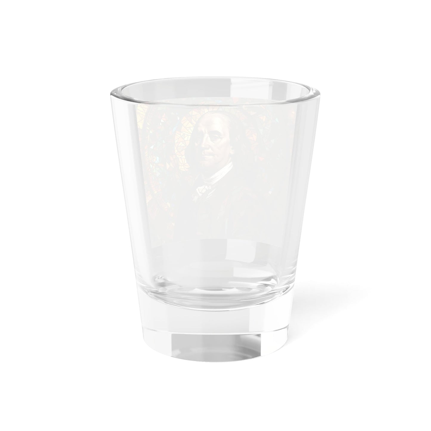 Benjamin Franklin Stained Glass Shot Glass, 1.5oz - 4LibertyShop.com