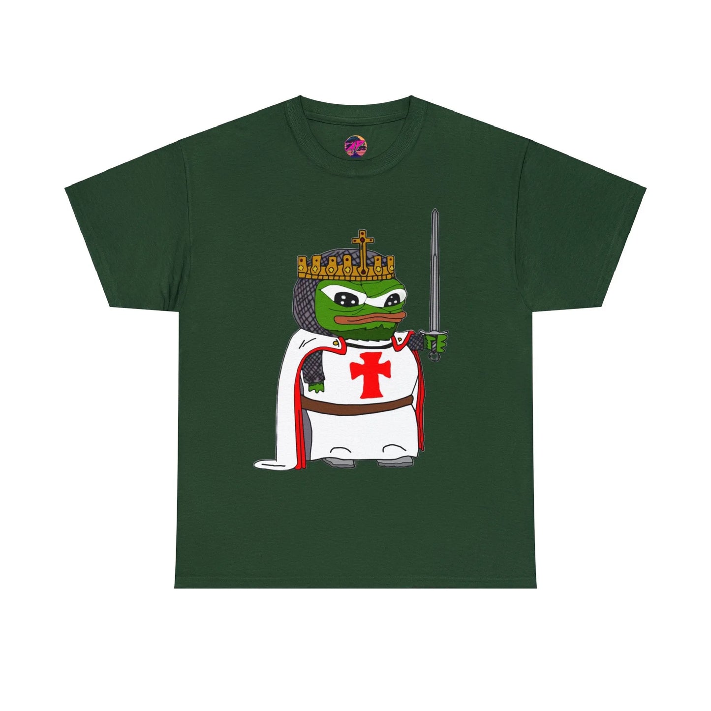 Pepe the Frog Crusader Knight T-Shirt - Deus Vult Meme - 4LibertyShop.com