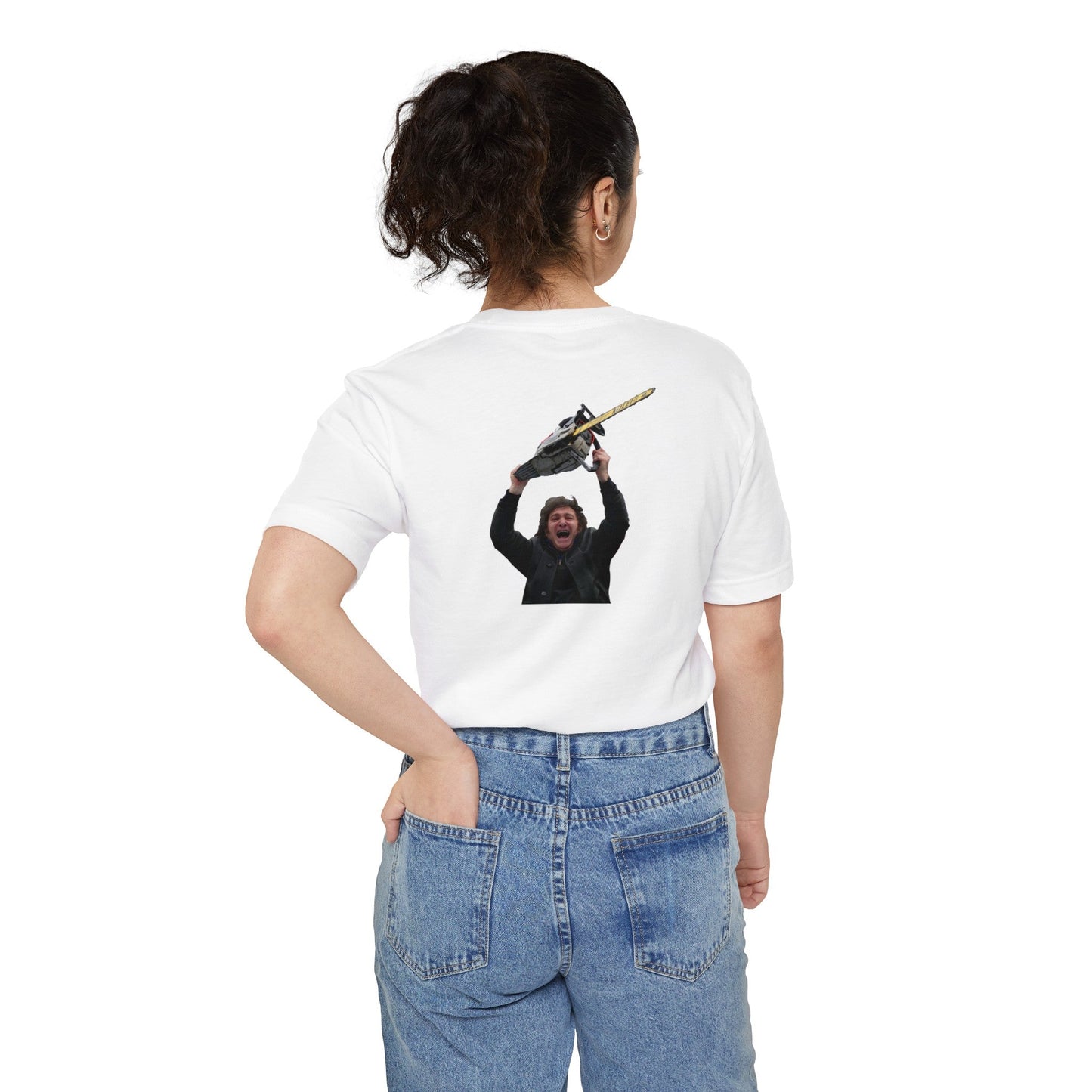 Javier Milei Chainsaw Pocket T-Shirt