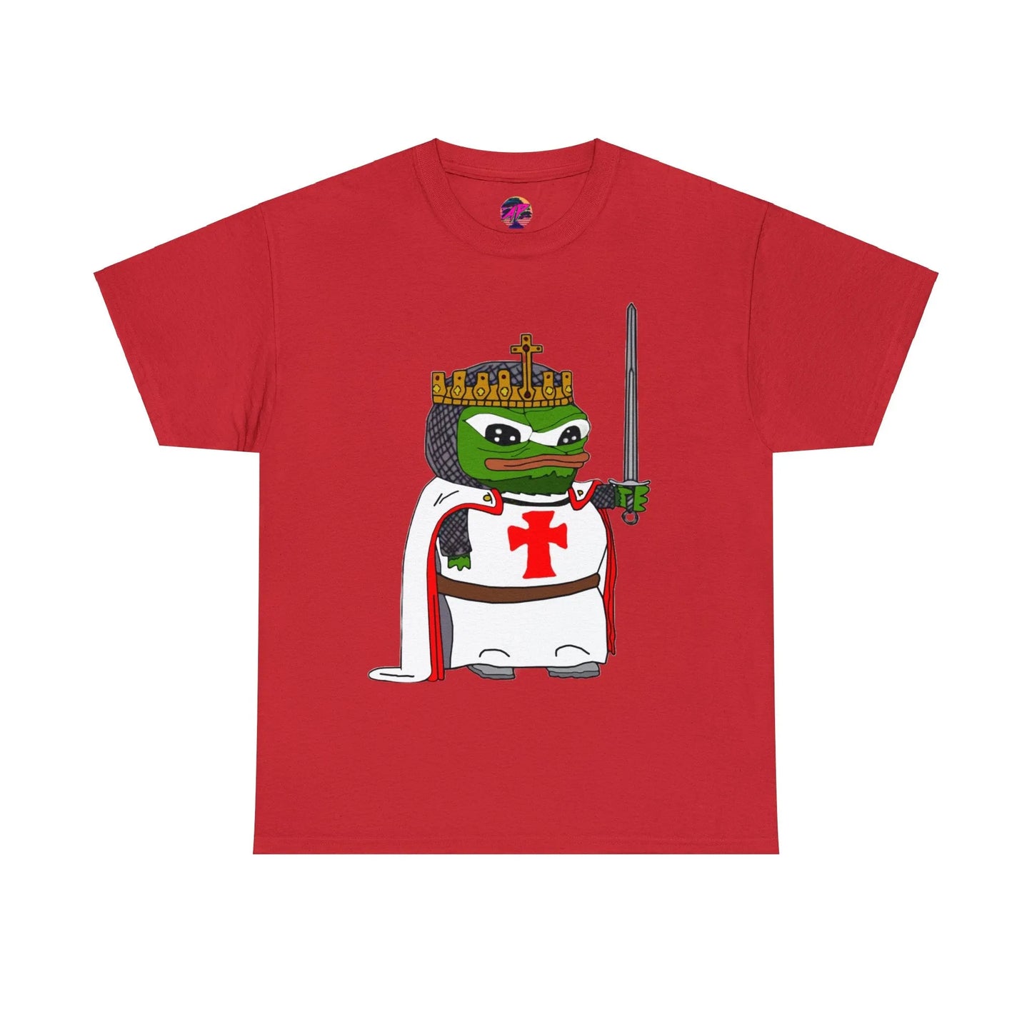 Pepe the Frog Crusader Knight T-Shirt - Deus Vult Meme - 4LibertyShop.com