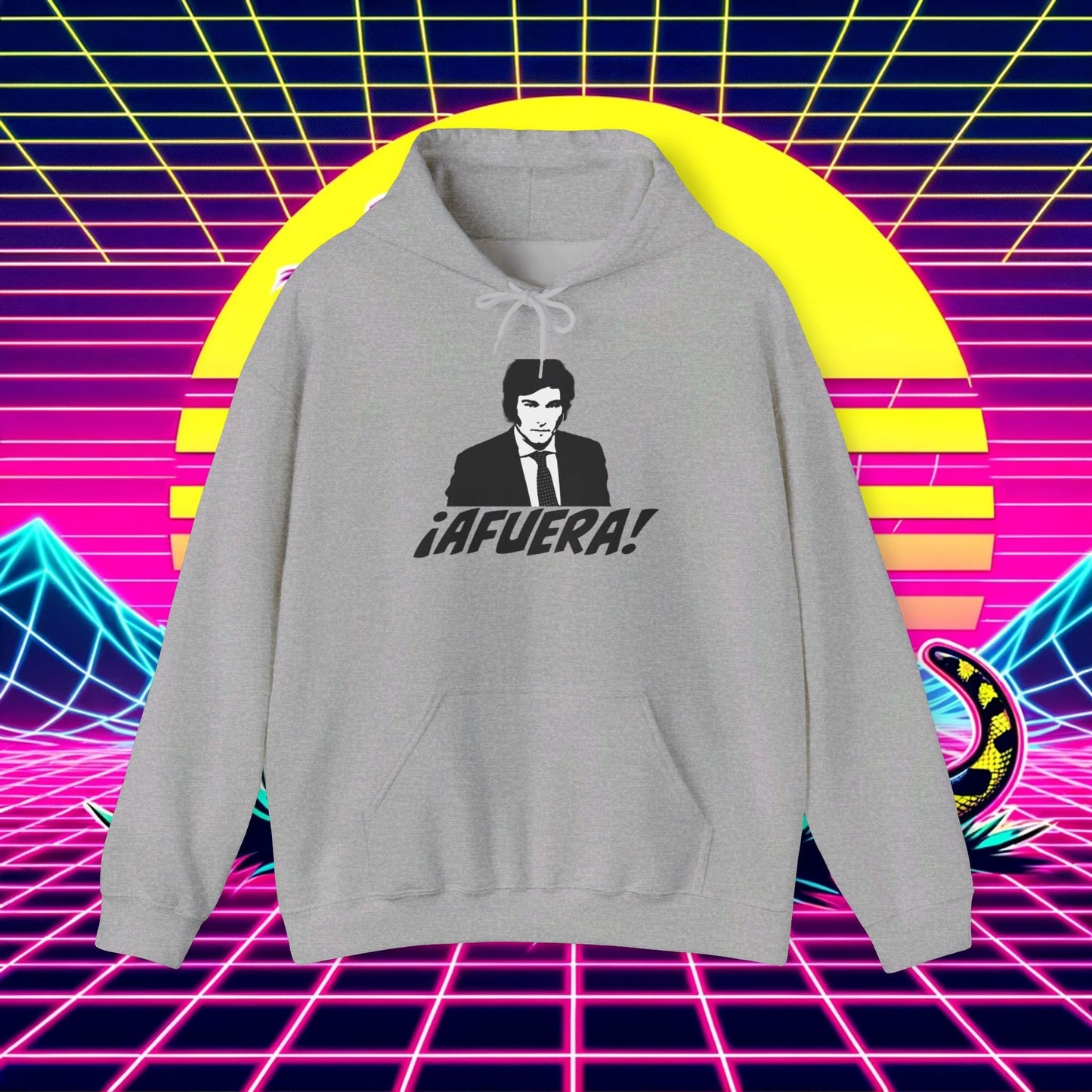 Javier Milei ¡AFUERA! Hoodie - 4LibertyShop.com
