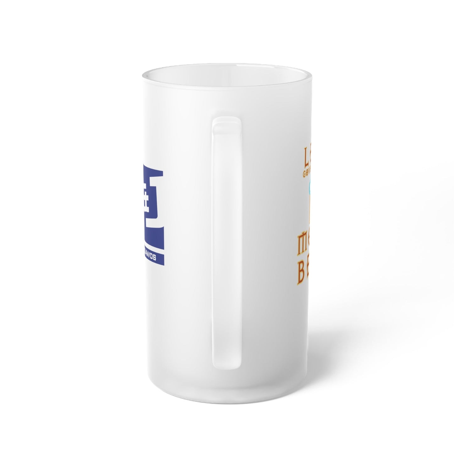 Walton & Johnson: Less Government More Beer Frosted Glass Beer Mug - 4LibertyShop.com