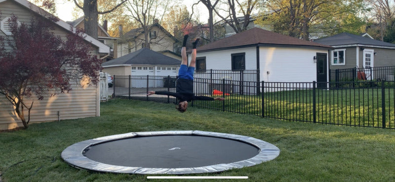 10ft Round Akrobat Primus Flat In-Ground Trampoline