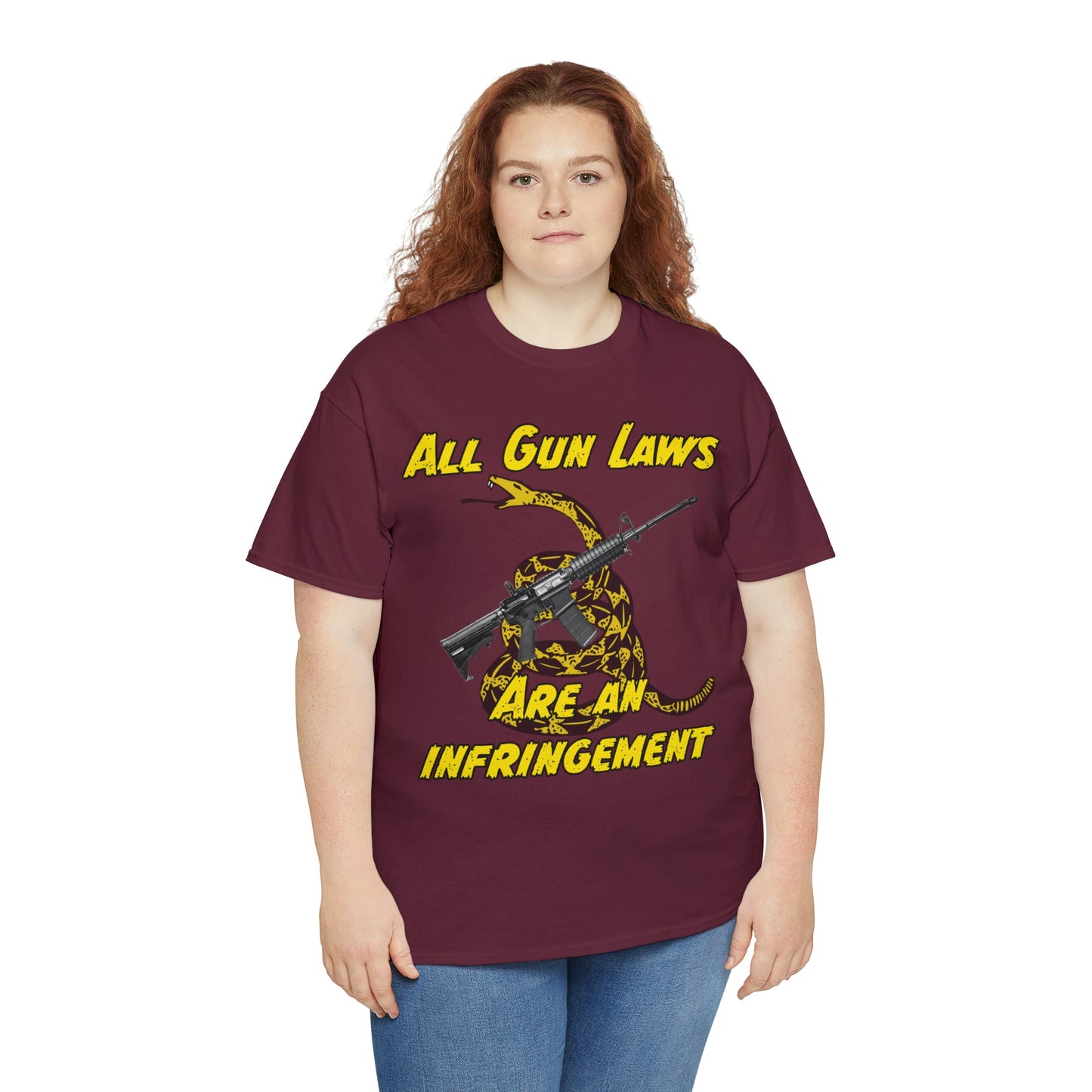 All Gun Laws Are Infringements AR15 Gadsden T-Shirt