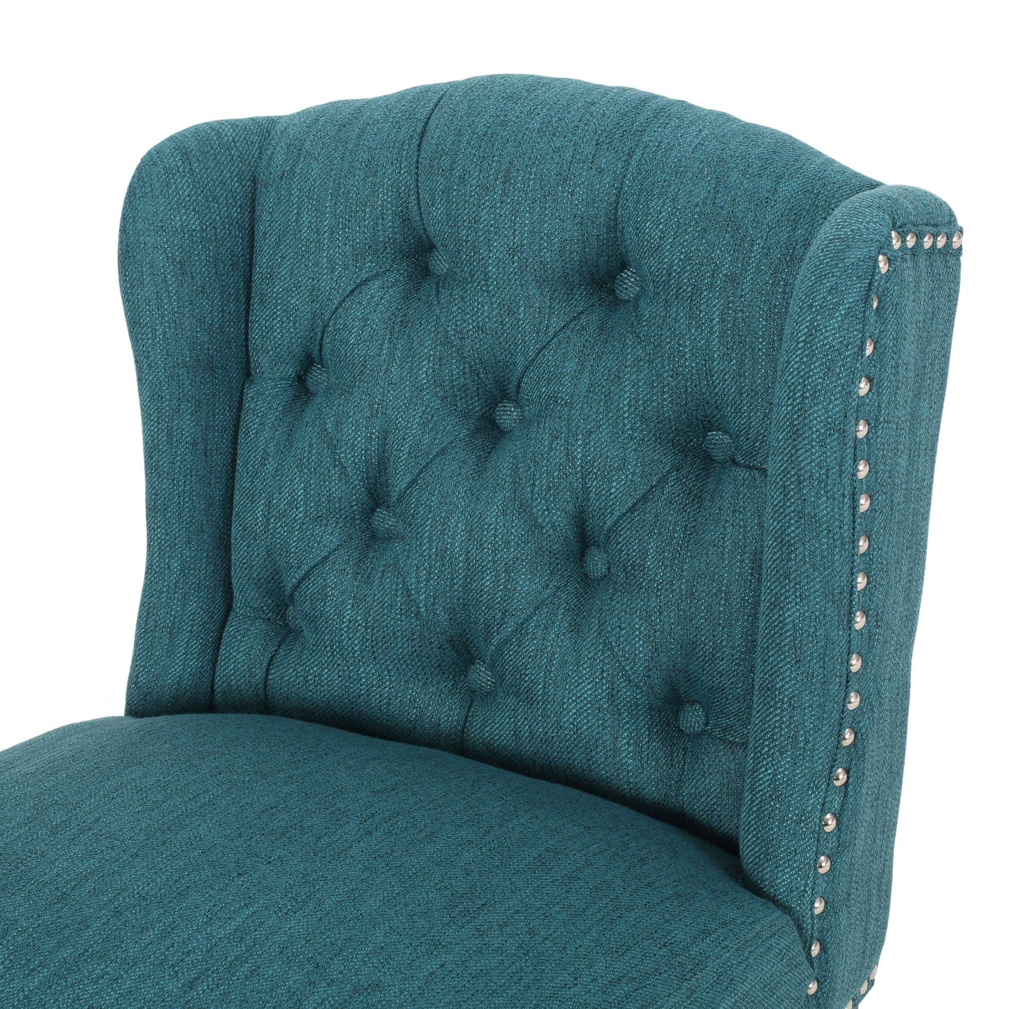 Vienna Contemporary Fabric Tufted Wingback Counter Stools (Set of 2)