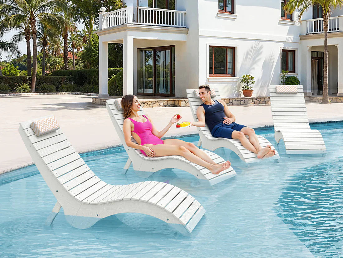 AquaCurve™ AquaWave Sun Shelf Chairs for In-Pool Use